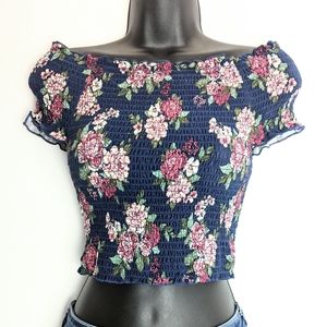 rue21 Off-the-shoulder Shirred Tube Cropped Top